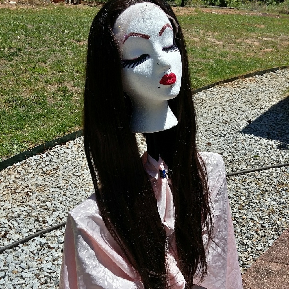 100% human hair lace front wig 26in